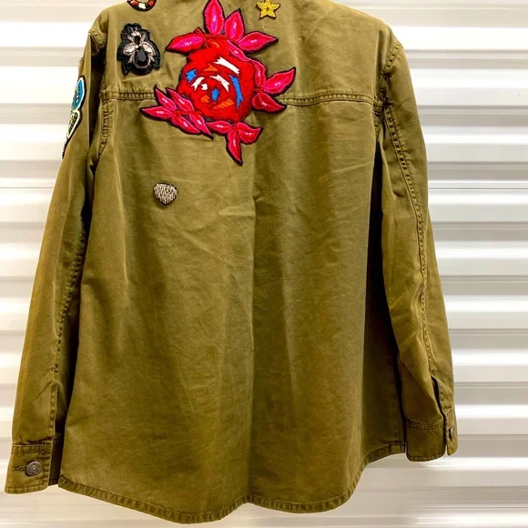 CINQ A SEPT MILITARY JACKET 💚 S - Picture 6 of 11